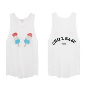 PINK Chill Babe Popsicles Tank